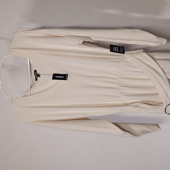 Express Midi Off White  Dress Size M - Picture 2 of 12